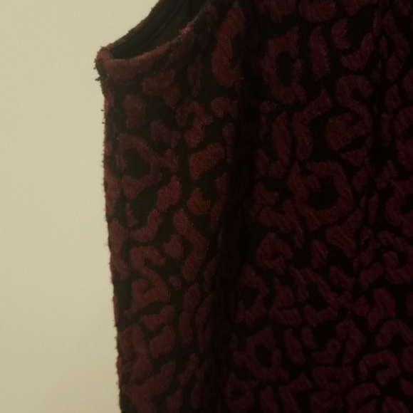 Ann Taylor Loft size 8 maroon dress - Picture 6 of 6